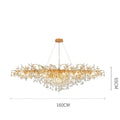 DecorBites™ Gold Chandelier Glass Pendant Lamp for Home Decor - Modern Luxury Lighting