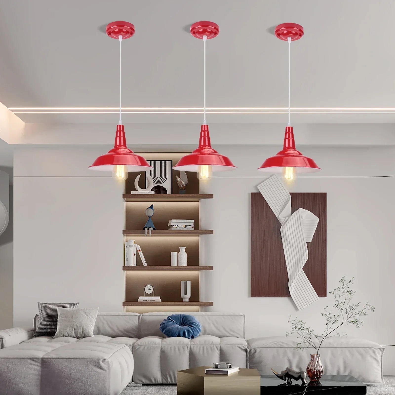 DecorBites™ Industrial Pendant Lamp: Modern Retro Loft Chandelier for Kitchen, Living Room.