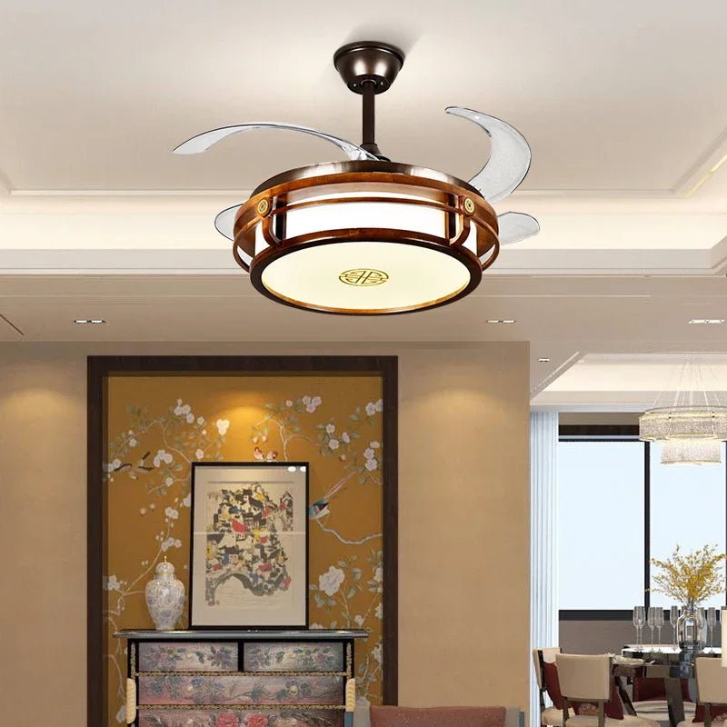 DecorBites™ LED Fan Lights with Remote Control, Modern Eco-Friendly Design, Sustainable Metal Body