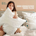 DecorBites™ Goose Feather Insert Pillow - White, Bed & Couch Decorative Pillows