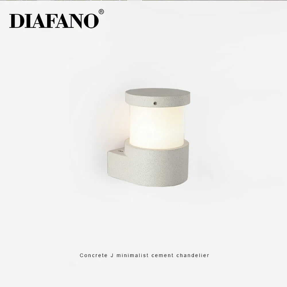 DecorBites™ Concrete Outdoor Wall Lamp | IP65 Waterproof Wall Light for Courtyard, Balcony & Door
