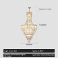 DecorBites™ Elegant Crystal Duplex Chandelier for Livingroom, Hotel, and Villa