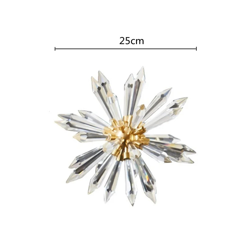 DecorBites™ Crystal Ball Acanthosphere Metal Handcrafted Flower Home Decoration