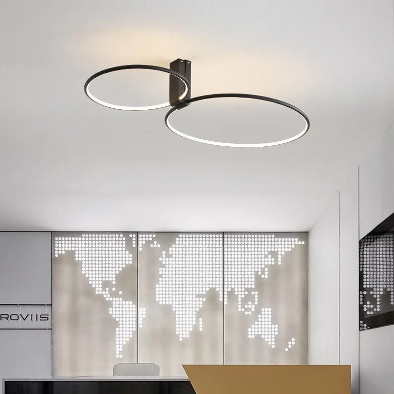 DecorBites™ Circular LED Ceiling Light for Bedroom - 360 Degree Rotation