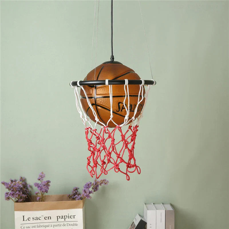 DecorBites™ Basketball Pendant Lights: Modern LED Hanging Lamps for Restaurant, Kitchen, Living Room & Kids Room
