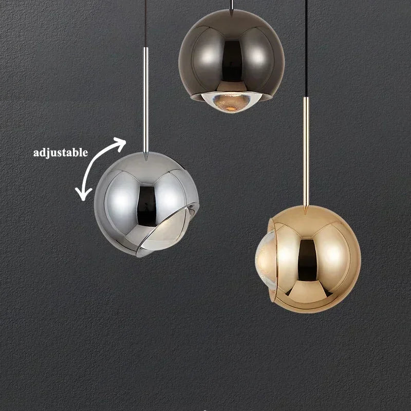 DecorBites™ Adjustable Angle LED Pendant Light: Modern Stretchable Chandelier for Home Decor