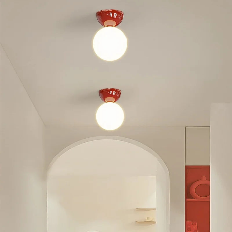 DecorBites™ Iron Glass LED Ceiling Lights Modern Home Decor Lighting G9 Lamparas