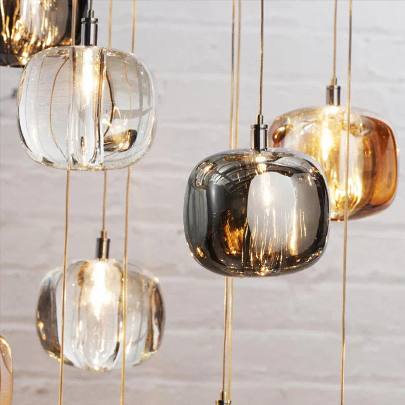 DecorBites™ Crystal LED Chandelier for Home Decoration and Modern Lighting