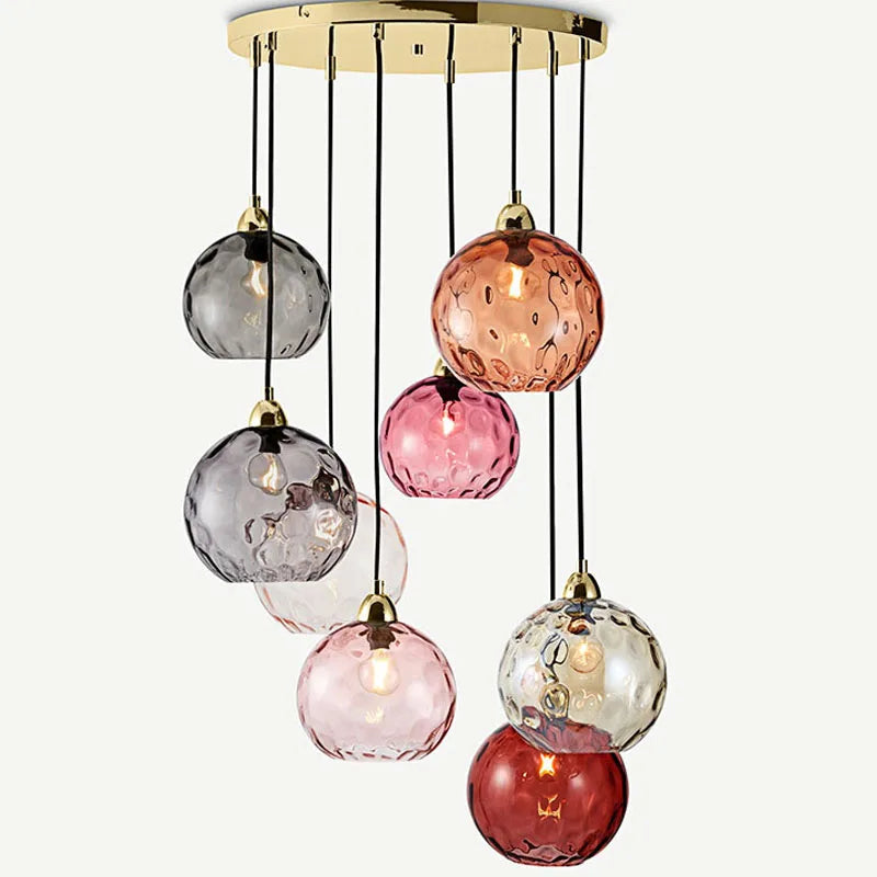 DecorBites™ Glass Ball Lustre Pendant Lights - Modern Nordic Design for Kitchen, Bedroom, or Restaurant