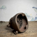 DecorBites™ Double Dragon Copper Craft Brass Tiger Mouth Carbon Stove Large Ornament