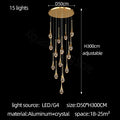 DecorBites™ Crystal Bubble Chandelier for Living, Dining, Bedroom - Modern Stairwell Design