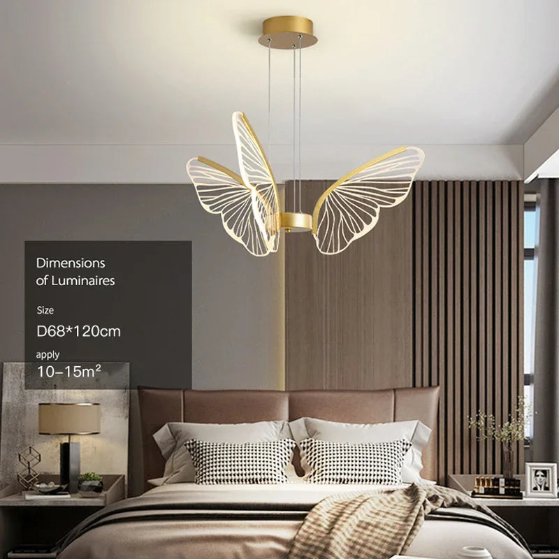 DecorBites™ LED Butterfly Chandeliers: Modern Lighting Fixtures for Home Decor