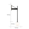 DecorBites™ Geometric Iron Wall Lamp: Modern Nordic Design for Living Room, Bedroom, or Bedside