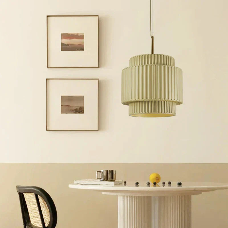 DecorBites™ Cream Wind LED Chandelier: Nordic Minimalist Wabi Sabi Style for Dining Room, Bedroom & Bar