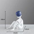 DecorBites™ Abstract Thinker Resin Sculpture for Room Aesthetics Ornaments and Decor