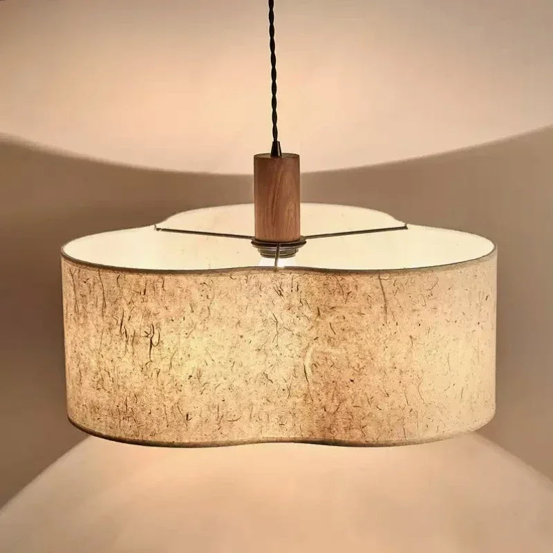 DecorBites™ Cream Wabi-sabi Chandelier Lamp Retro Japanese-style Bedroom Decor Lighting