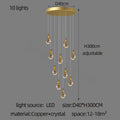 DecorBites™ Gourd Shaped Crystal Chandelier for Living Room & Restaurant