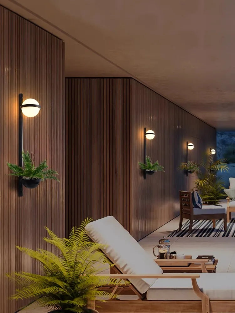 DecorBites™ LED Art Deco Wall Lights: Modern, Creative Plant Design for Home Living Room Bedroom