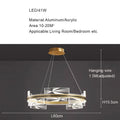 DecorBites™ Gold Aluminum Plating LED Pendant Lights for Home Decor