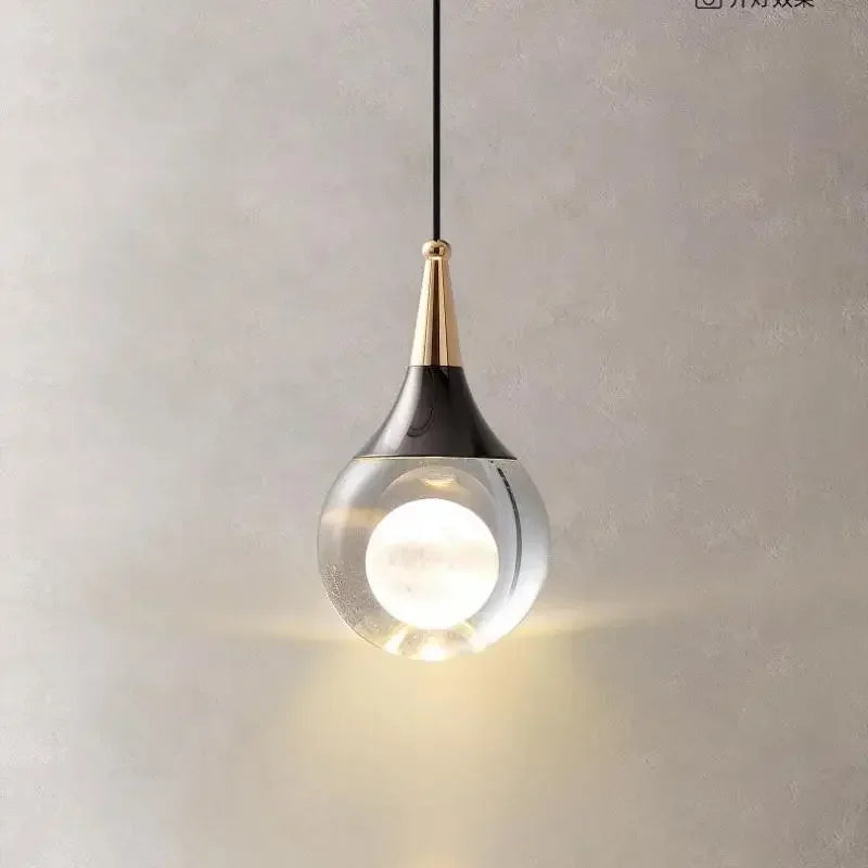 DecorBites™ Crystal LED Ball Pendant Chandelier for Dining Room, Bedroom, Kitchen, and Restaurant decor