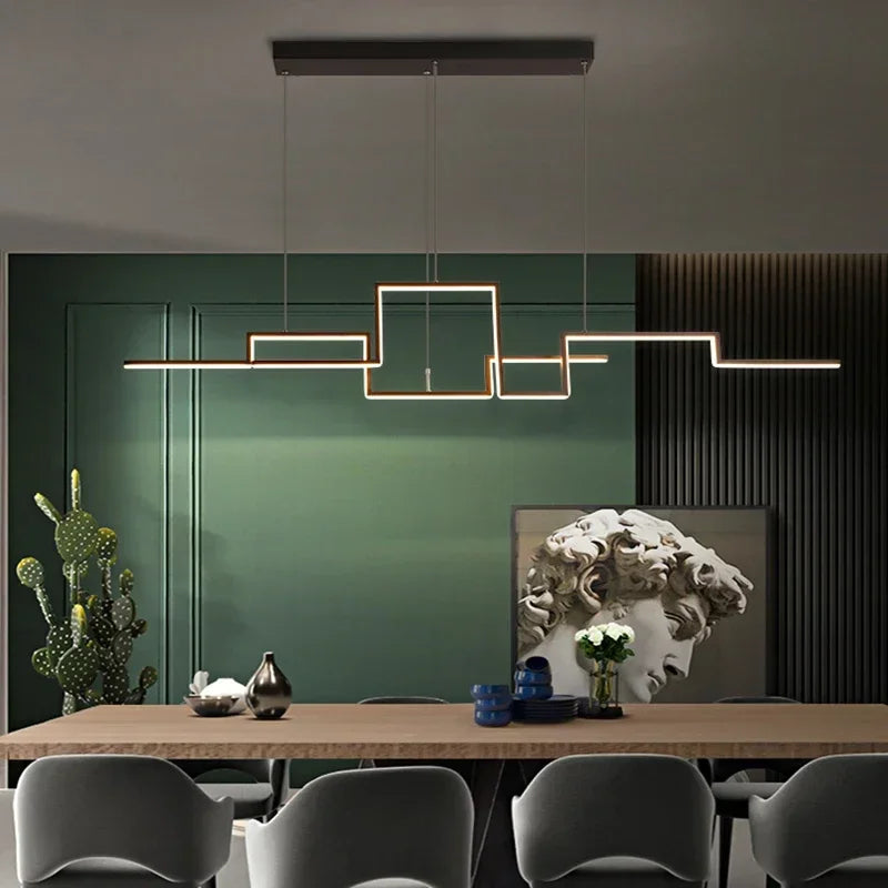 DecorBites™ Geometric LED Pendant Lights for Dining Room Kitchen Bar Home Decor