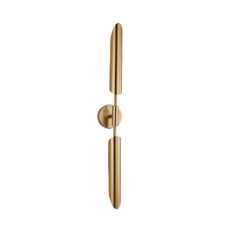 DecorBites™ Golden Inclined Tube Wall Lamp for Modern Luxury Living Room Bedroom Décor