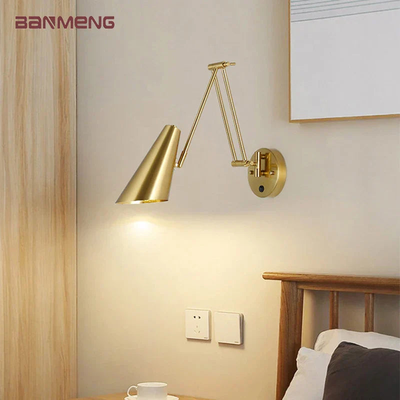 DecorBites™ Adjustable E27 LED Wall Lamp Sconces Indoor Lighting Home Decor Bedroom Fixture