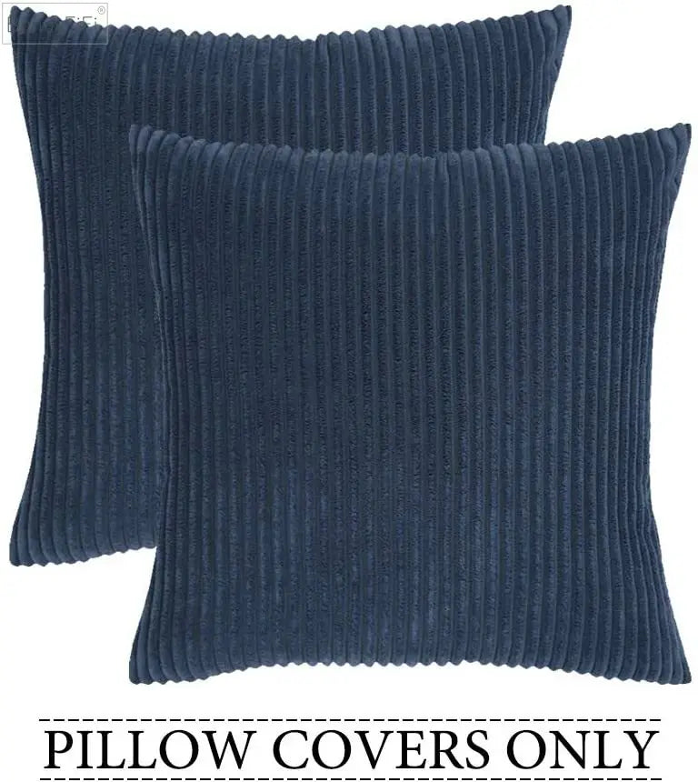 DecorBites™ Corduroy Pillow Cover: Striped Cushion for Sofa Bed - Nordic Home Decor