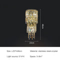 DecorBites™ Crystal Wall Light: Elegant Luxury Night Lighting for Living Room, Bedroom, or Villa