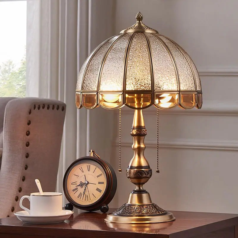 DecorBites™ Luxe Copper Bedroom Desk Lamp Living Room Floor Light LED Study Lighting
