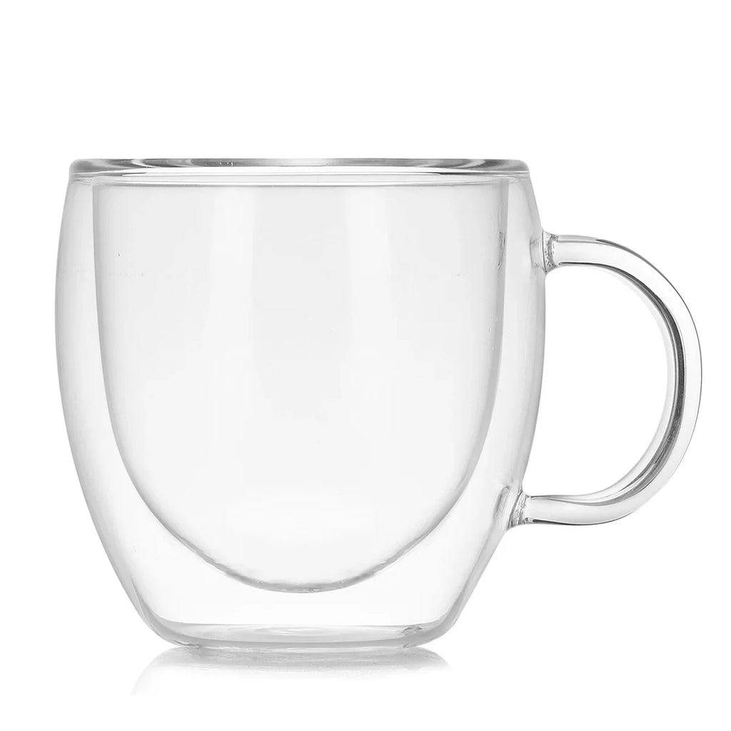 DecorBites™ Double Wall Glasses Set - Tumbler Cup Holder Whiskey Wine Vodka Beer Champagne Milk Tea Mug
