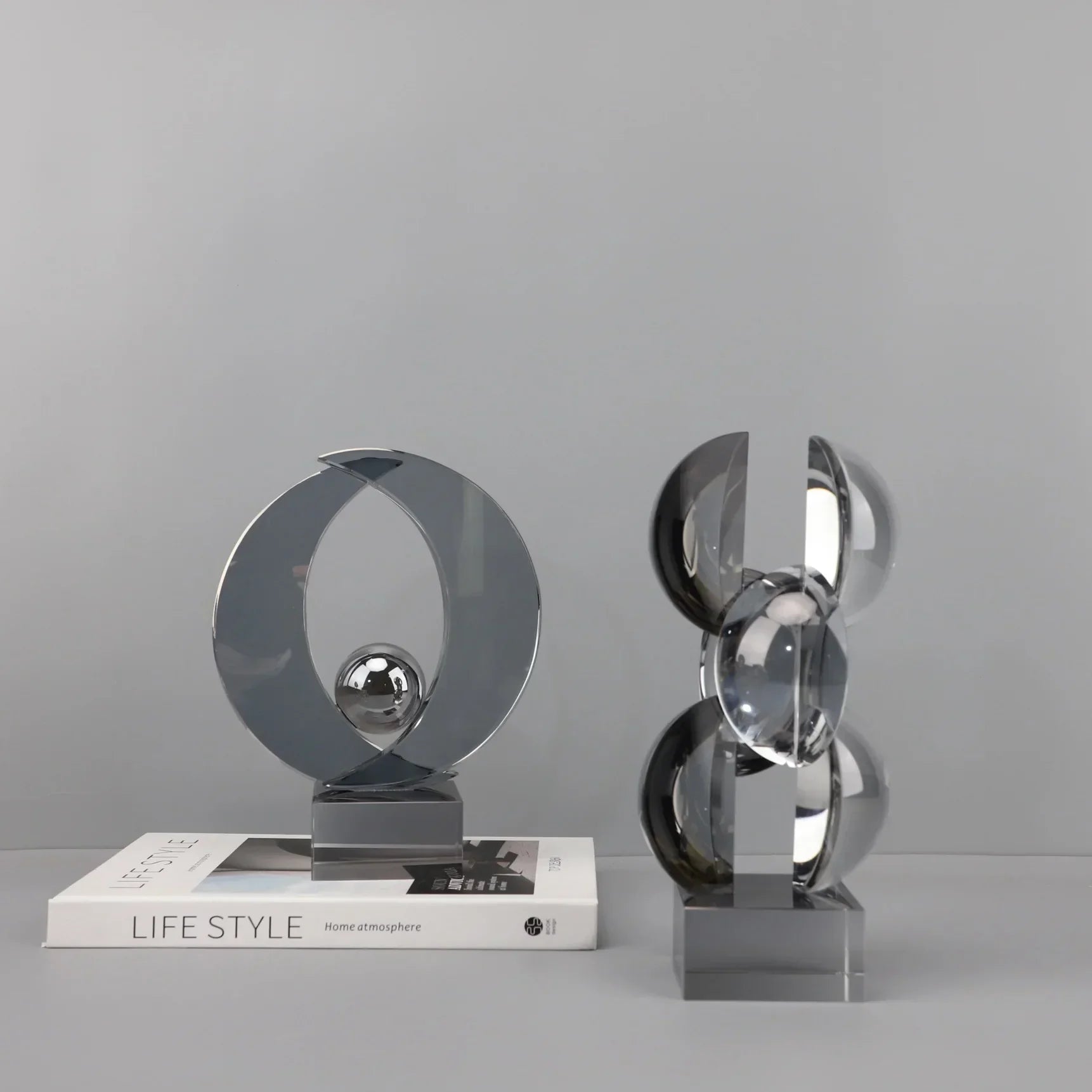 DecorBites™ Geometric Crystal Sculpture Home Decor Figurine