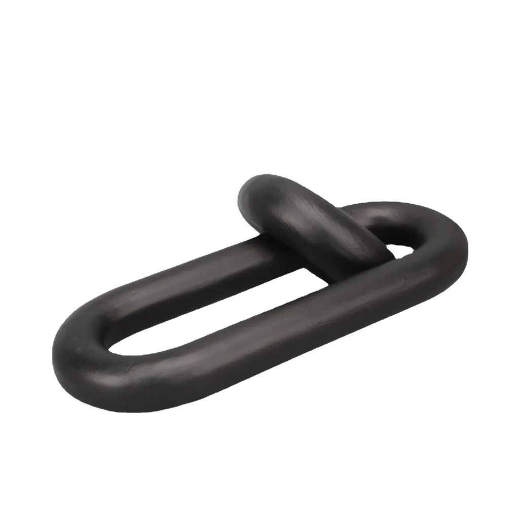 DecorBites™ Black Geometric Resin Ornament Ring Decor Home Figurine