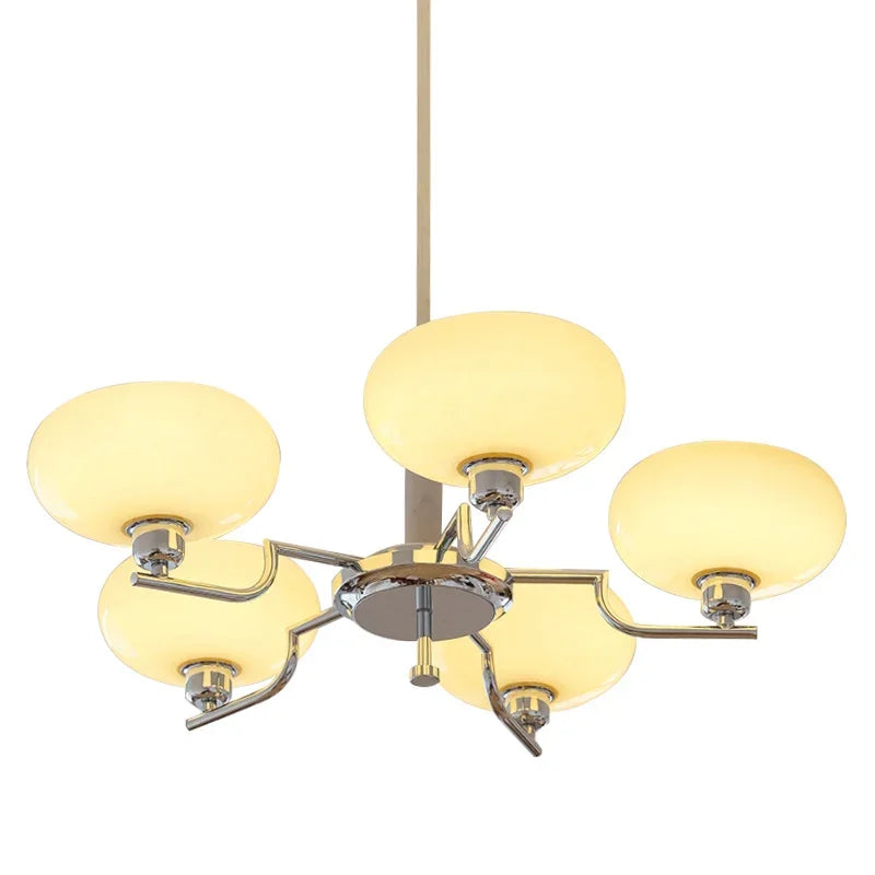 DecorBites™ Glass Ball Pendant Chandelier LED Lamp for Modern French Bedroom