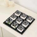 DecorBites™ Geometric Crystal Chess Set Glass Craft Decor Figurines Home Decor Accessory
