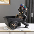 DecorBites™ Dog Statue Storage Box Resin Art Sculpture Figurine Home Study Ornament