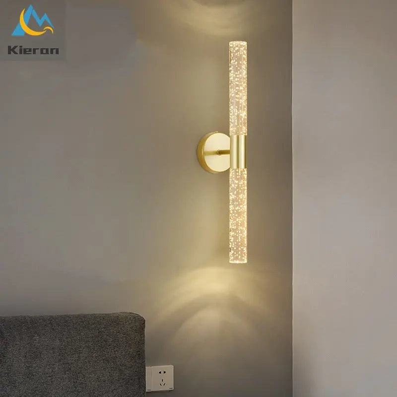DecorBites™ Crystal LED Wall Lamp for Bedroom and Living Room Decor