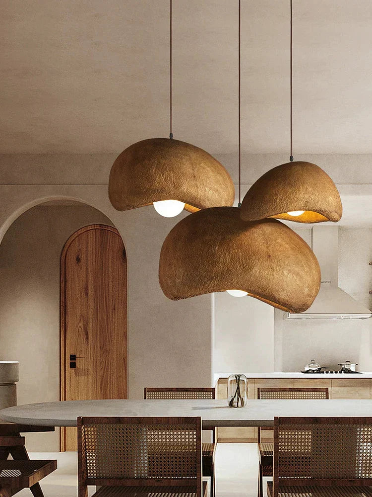 DecorBites™ Cream Style Cloud Chandelier Cement LED Pendant Lamp - Modern Hanging Light