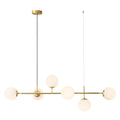 DecorBites™ Glass Ball LED Pendant Light in Golden Finish for Modern Home Decor.