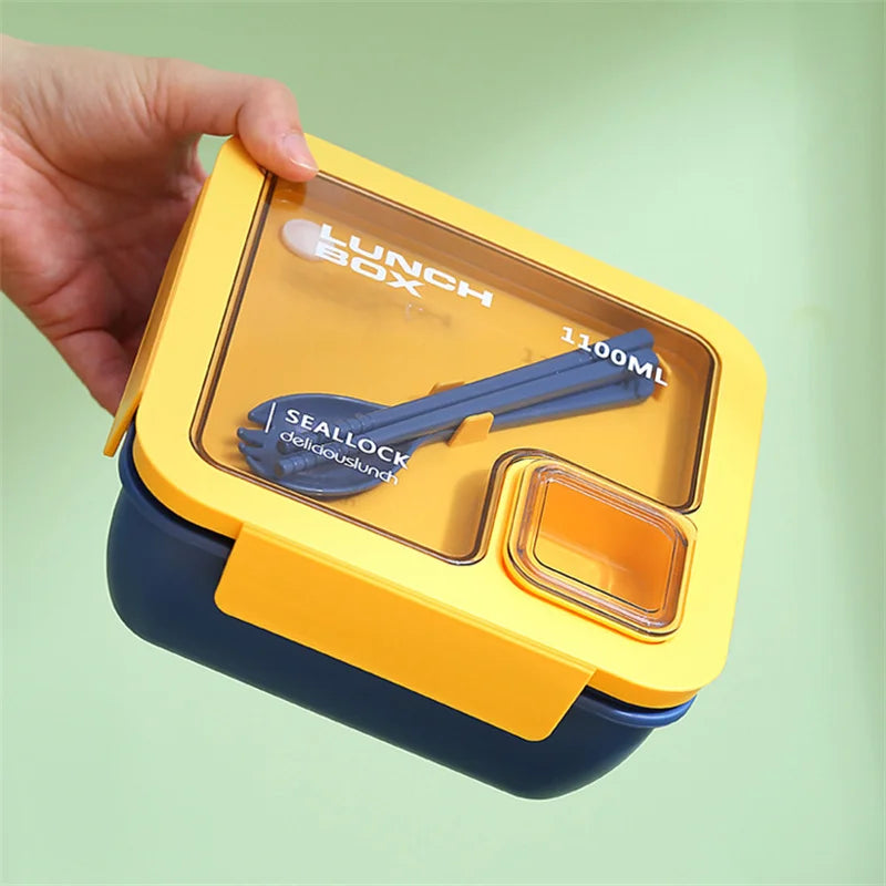 DecorBites™ Bento Box Set with Tableware | Leakproof Microwave Food Container