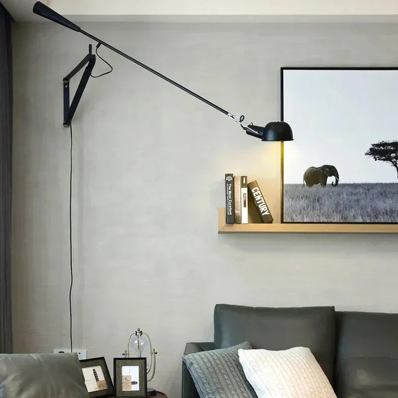 DecorBites™ Adjustable Long Arm Wall Lamp for Personalized Nordic Style