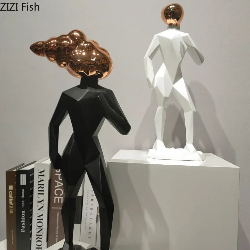 DecorBites™ Abstract Resin Sculpture Room Decoration Set