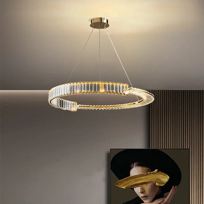DecorBites™ Crystal LED Chandelier 2025: Elegant Ceiling Light for Home, Hotel & Kitchen