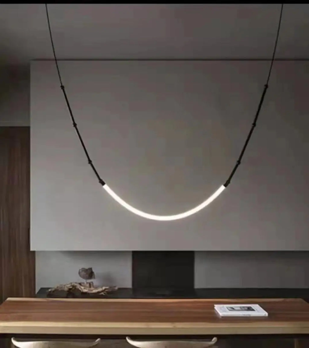 DecorBites™ Bamboo Pendant Lights: Nordic Loft Stair LED Luminarias for Minimalism Decor