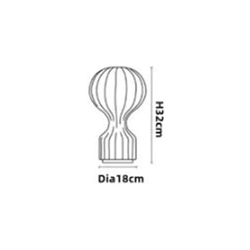 DecorBites™ Gatto Cocoon Silk Table Lamp: Minimalist Japanese Art for Bedroom, Study, Hotel, Showroom