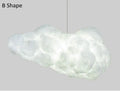 DecorBites™ Cloud Chandelier: Cotton Lampshade Hanging Light for Bedroom & Living Room