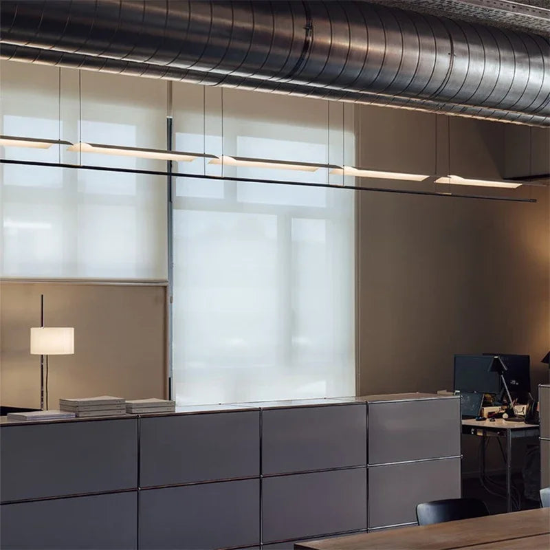 DecorBites™ Lamina LED Pendant Light: Minimalist Design for Office, Living Room, Restaurant, Bar.