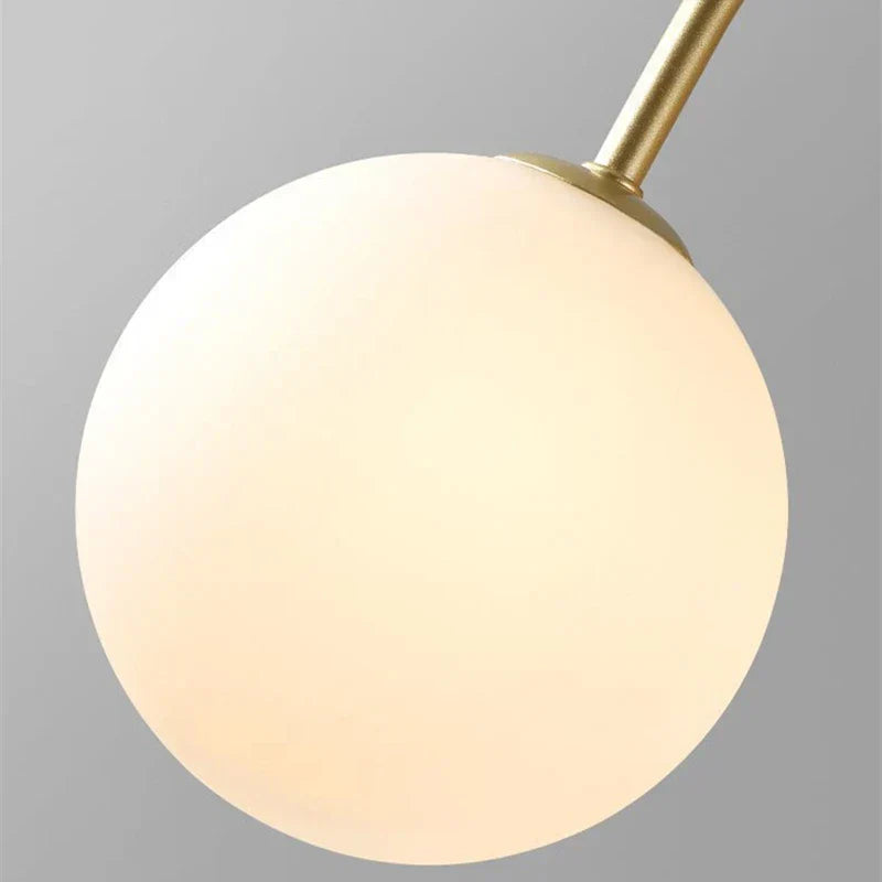 DecorBites™ Glass Ball Pendant Chandelier with LED for Dining Living Bar Kitchen Island