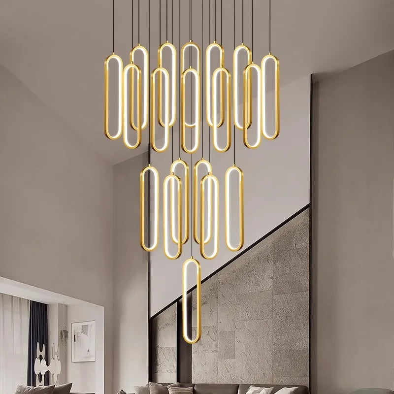 DecorBites™ LED Pendant Chandeliers for Living Room Staircase Indoor Lighting