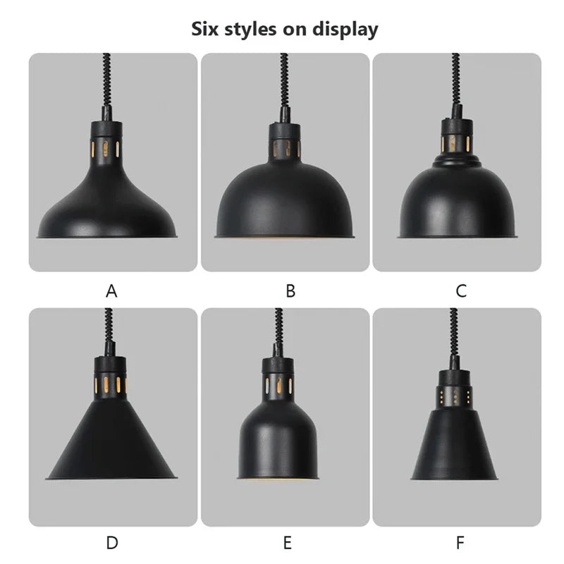 DecorBites™ Electric Food Heating Pendant Light - Stylish and Functional Fixture for Kitchens and Restaurants